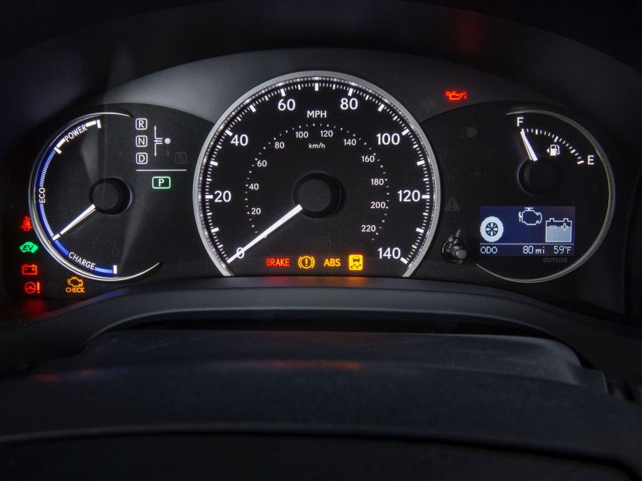 Панель приборов Lexus CT200h F-Sport 2014 года  (NA) (фото 29 из 41)